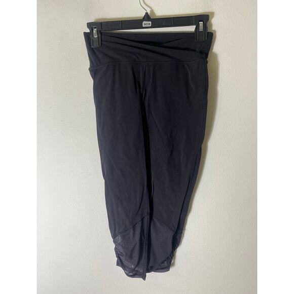 Ivivva Girls Black Leggings Sz 12 - Picture 1 of 4